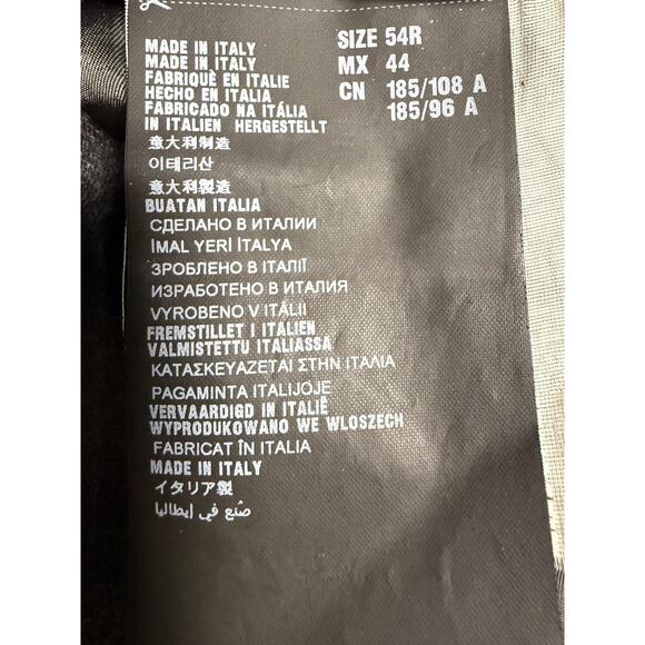 Prada Blazer Mens 54R Gray Wool Two Button Notch Lapel Made in Italy A38824 - Picture 9 of 16